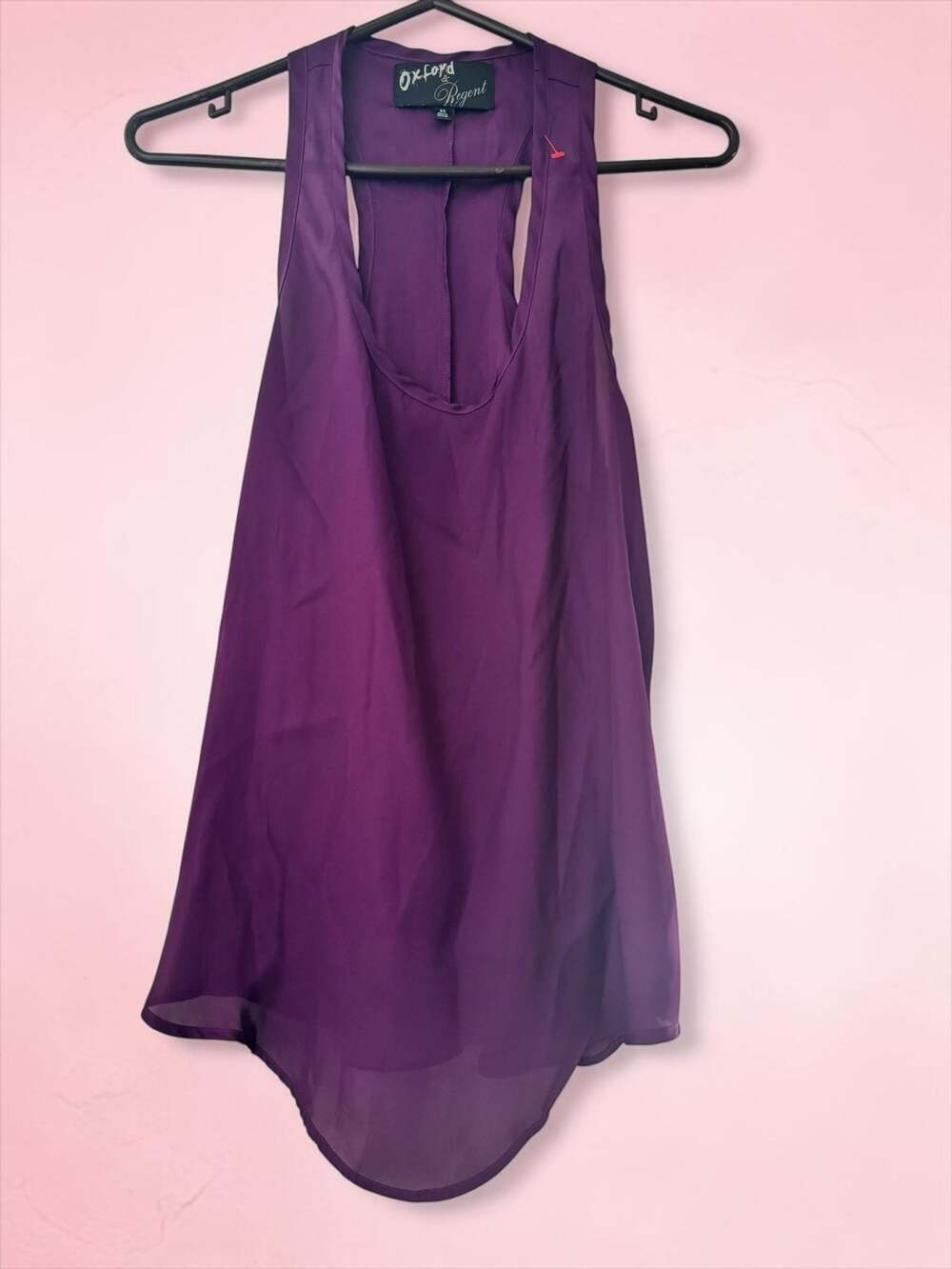 Oxford & Regent Purple Racerback Tank Top Size XS